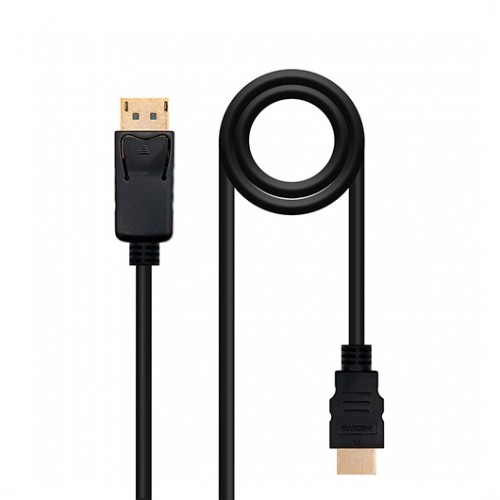 CABLE DISPLAYPORT A HDMI NANOCABLE 2M/ MACHO-MACHO
