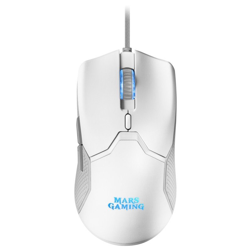 KIT TECLADO + RATON MARS GAMING MCPX RGB BLANCO + ALFOMBRILLA