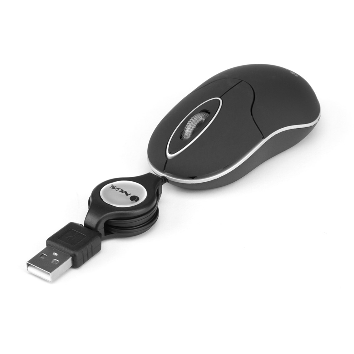 RATON CON CABLE NGS SIN BLACK / 100DPI / 2 BOTONES / USB