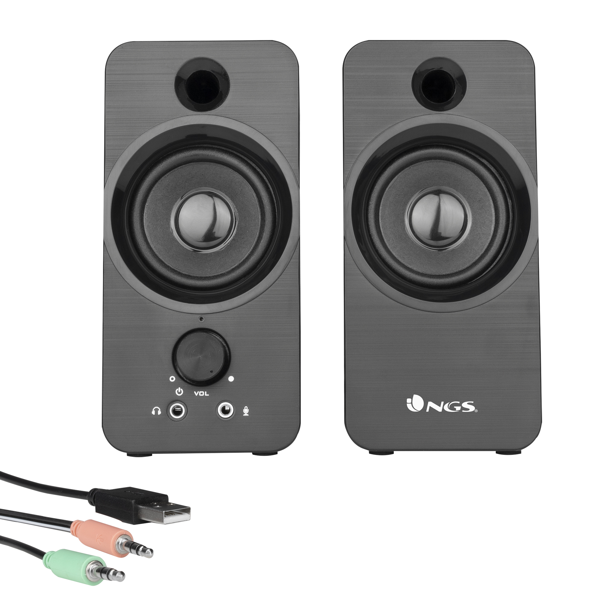 ALTAVOZ PARA PC NGS SB 350/ 12W/ USB/ JACK 3.5MM