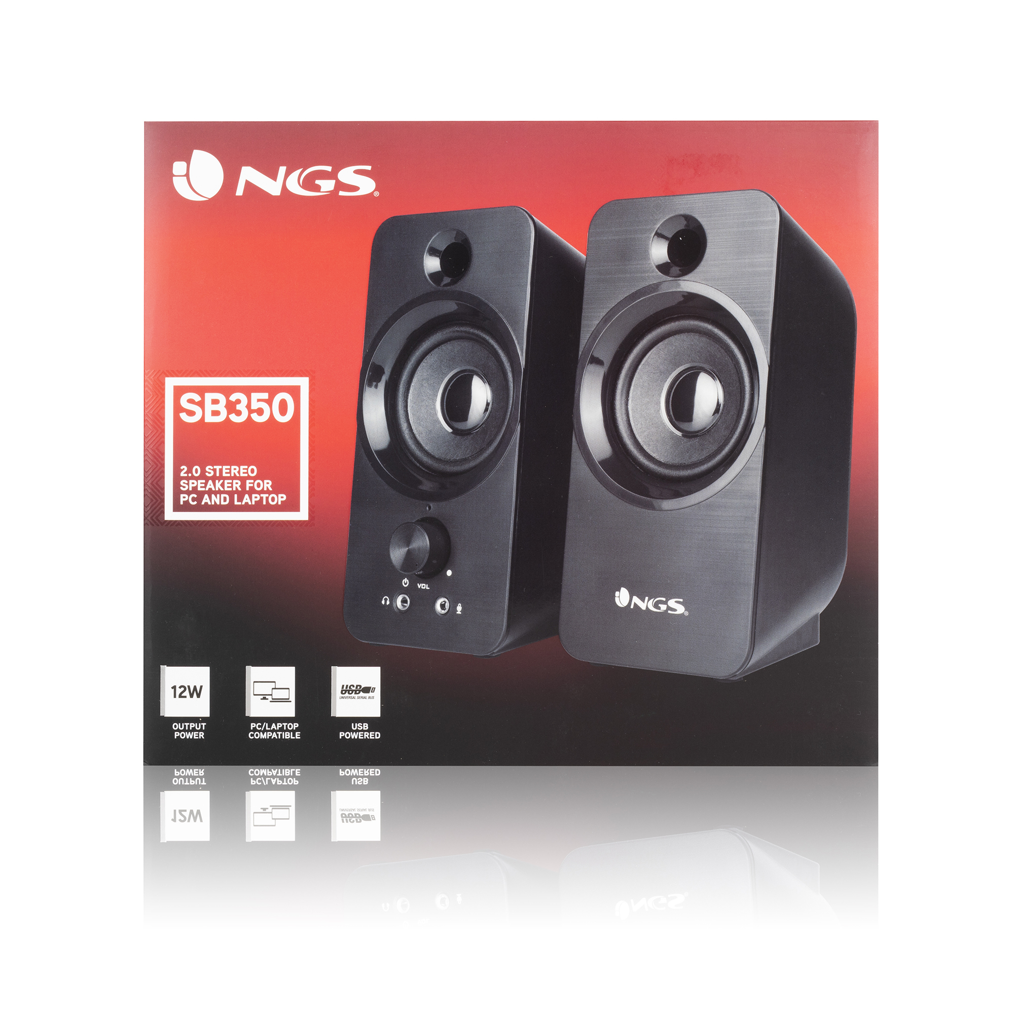 ALTAVOZ PARA PC NGS SB 350/ 12W/ USB/ JACK 3.5MM