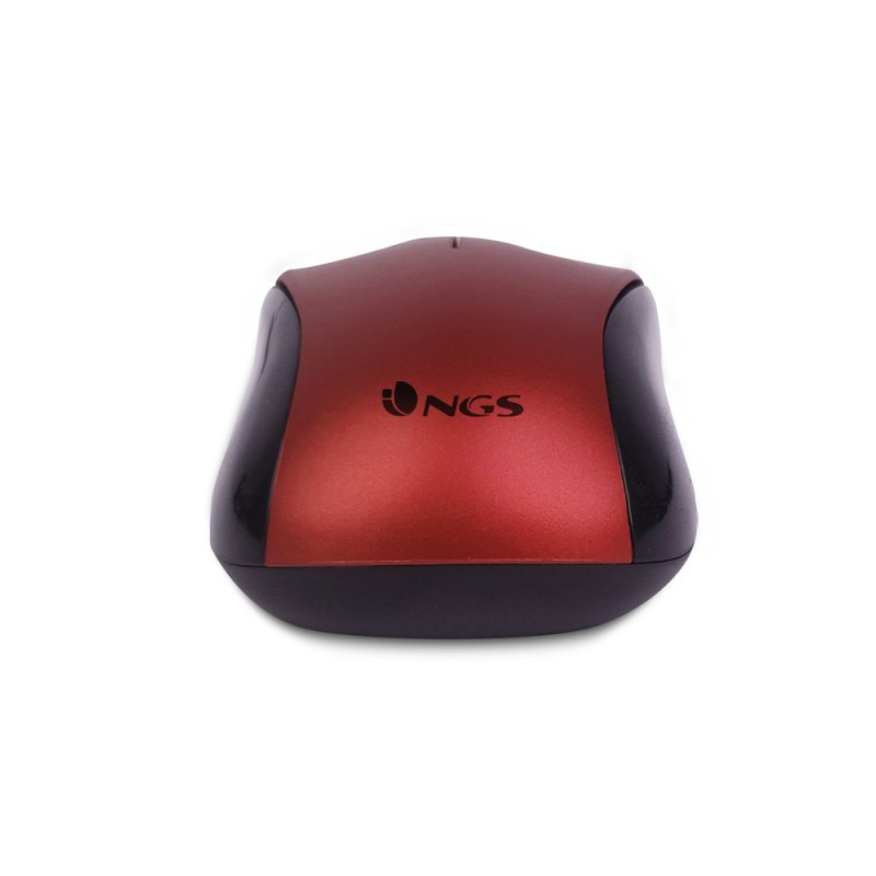 RATÓN ÓPTICO NGS WIRED CREW ROJO CABLE 1.3M /2 BOTONES/1200 DPI
