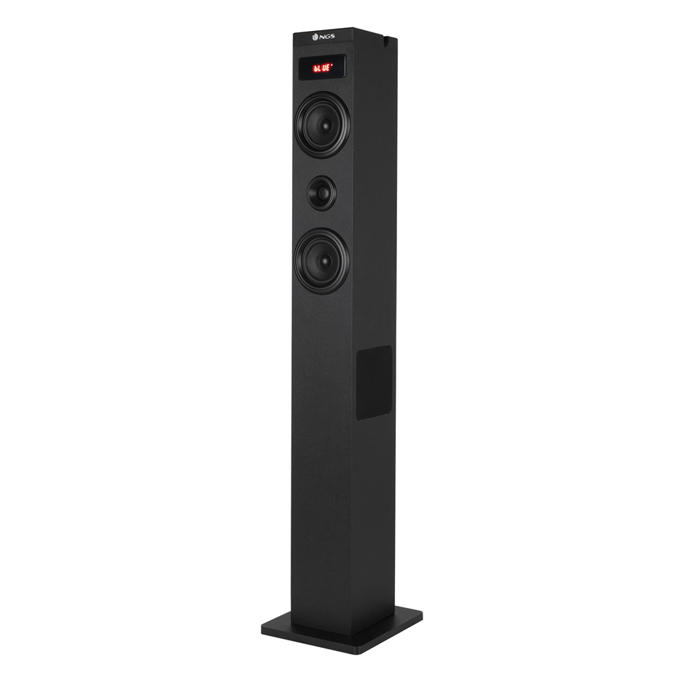 ALTAVOZ TORRE NGS SKY CHARM 2.1 NEGRO / 80W / USB / BLUETOOTH / RADIO FM / AUX