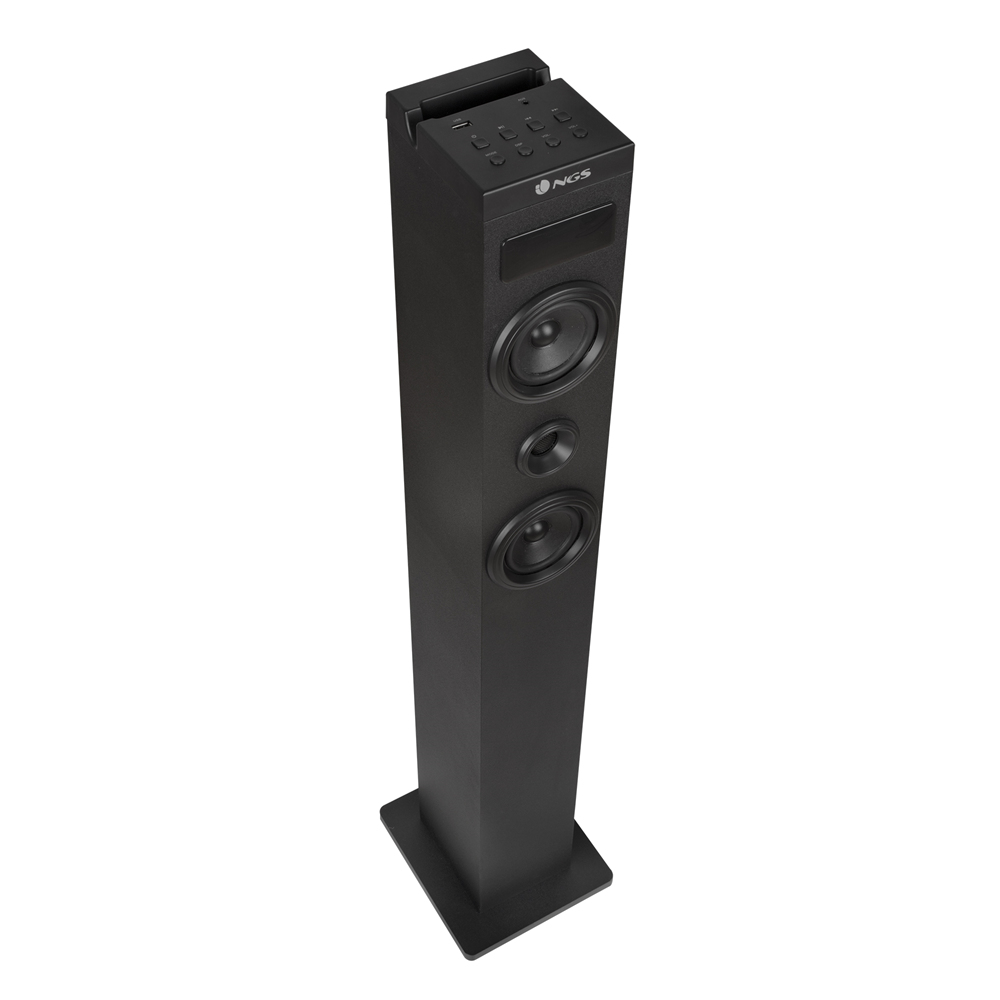 ALTAVOZ TORRE NGS SKY CHARM 2.1 NEGRO / 80W / USB / BLUETOOTH / RADIO FM / AUX