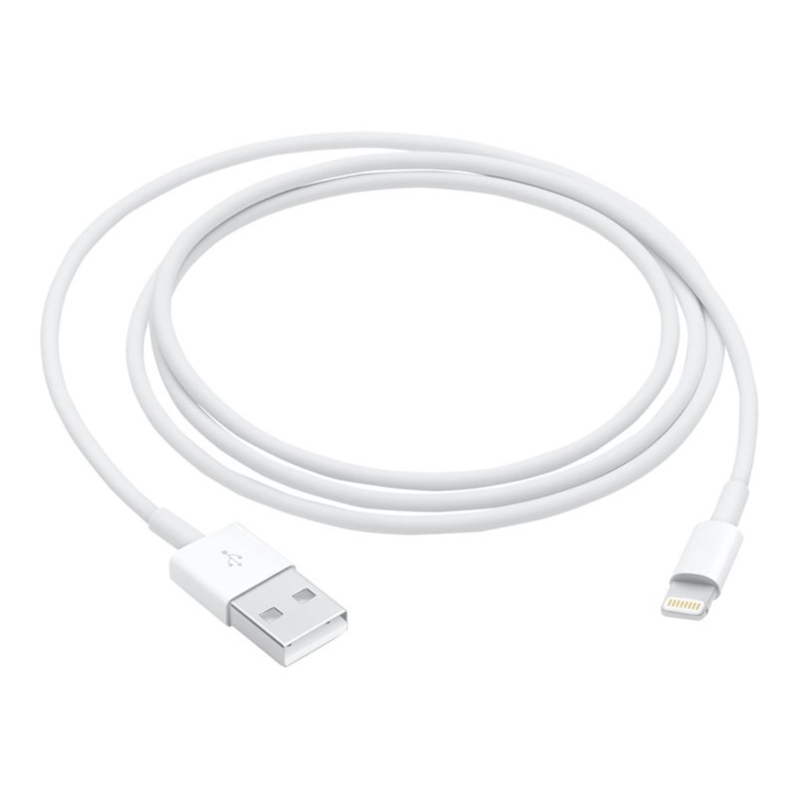 CABLE ORIGINAL APPLE IPHONE USB TIPO A A LIGHTNING 1M/ MACHO-MACHO/ BLANCO