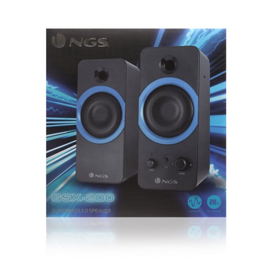 ALTAVOZ PARA PC NGS GSX-200/ 20W RMS/ JACK 3.5MM