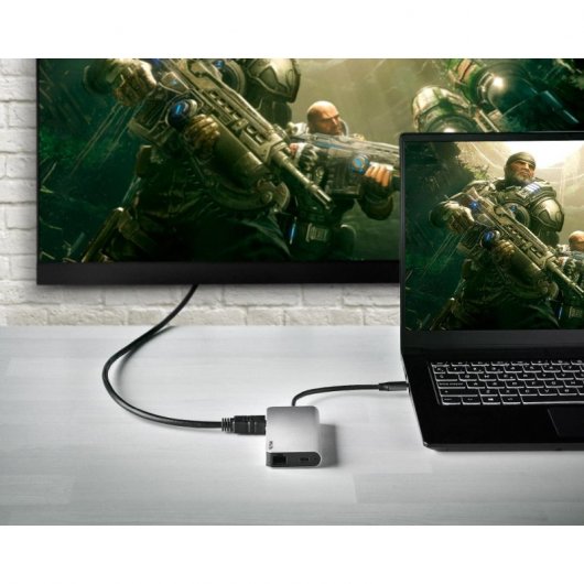 DOCKING STATION NGS WONDER DOCK 8 3X USB 3.0/ 1X USB 2.0/ 1X USB TIPO C/ 1X RJ-45/ 1X HDMI