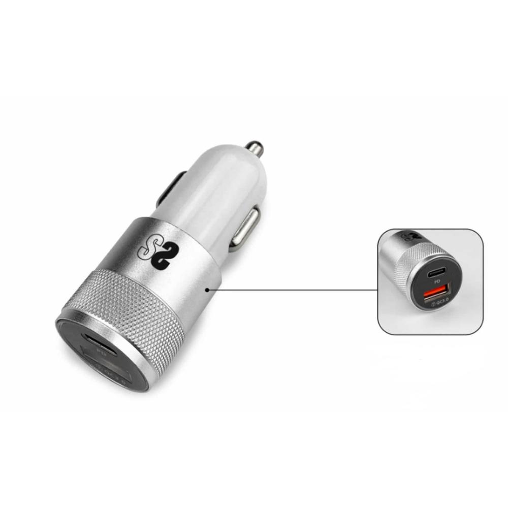 CARGADOR DE COCHE SUBBLIM SUBCHG-5CPD10 20W USB TIPO A / USB TIPO C
