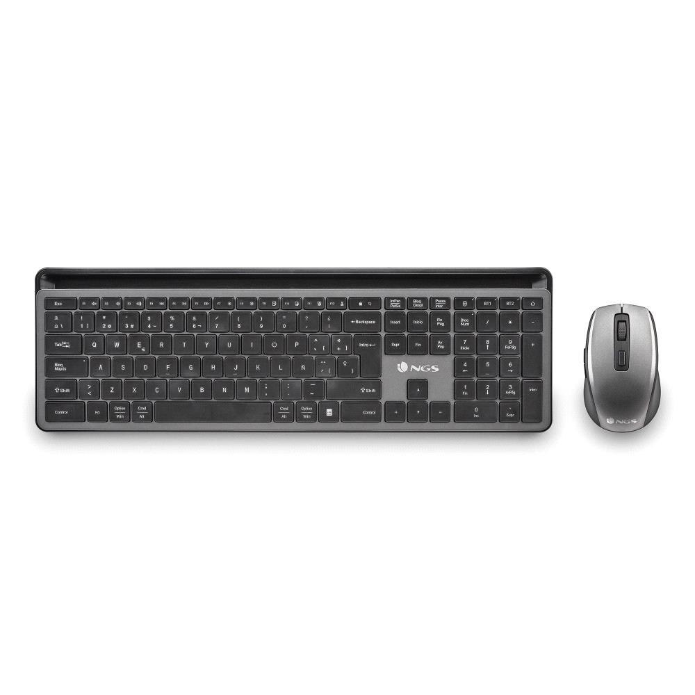 KIT TECLADO + MOUSE RATON NGS ECLIPSE KIT WIRELESS INALAMBRICO