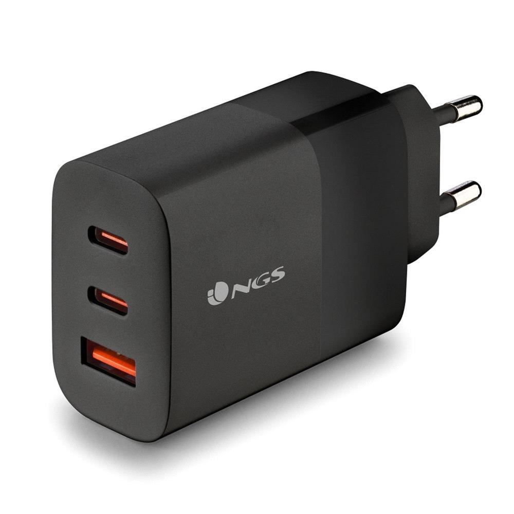 CARGADOR DE PARED NGS BUD 65W 2X USB TIPO C/ 1X USB TIPO A