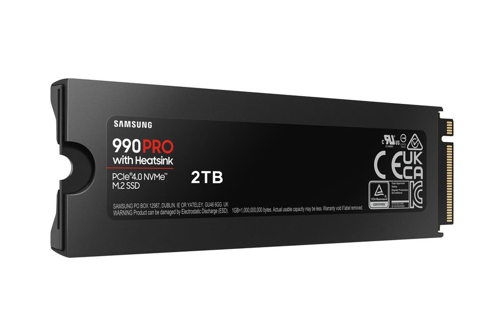 DISCO DURO INTERNO SOLIDO SSD SAMSUNG 990 PRO HEATSINK 2TB PCIE 4.0 NVME