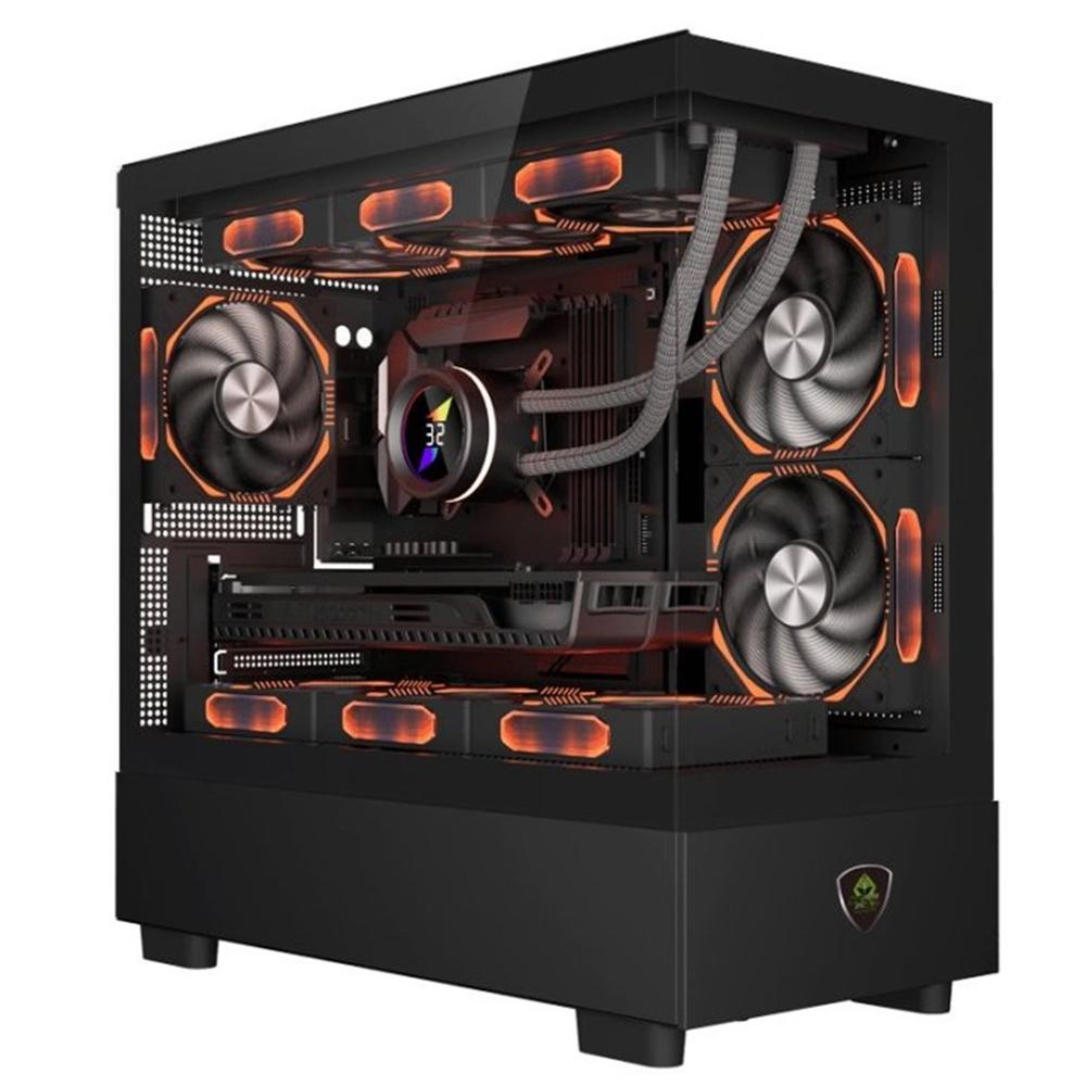 CAJA ORDENADOR GAMING KEEP OUT XC-301 GLASS MATX ARGB CRISTAL TEMPLADO NEGRO