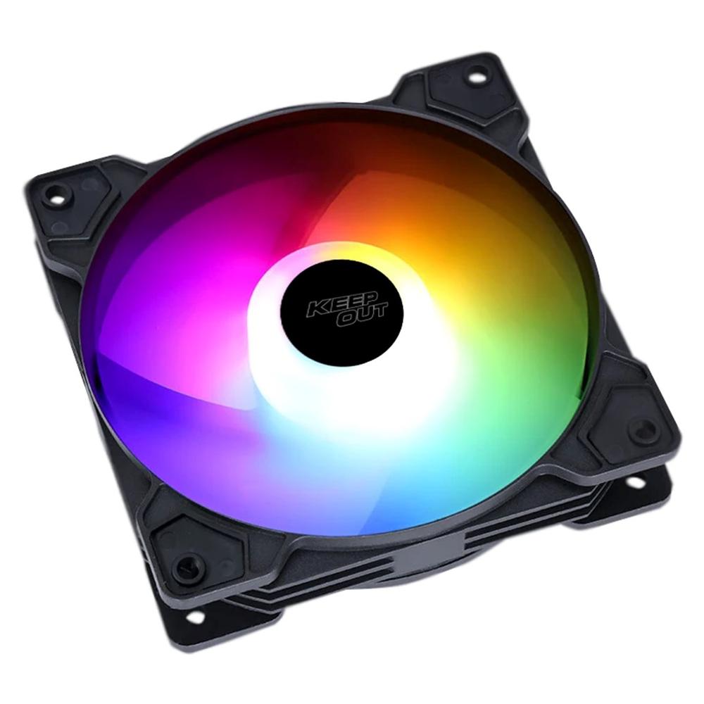 VENTILADOR CPU KEEP OUT XFC-120F RGB 120MM NEGRO
