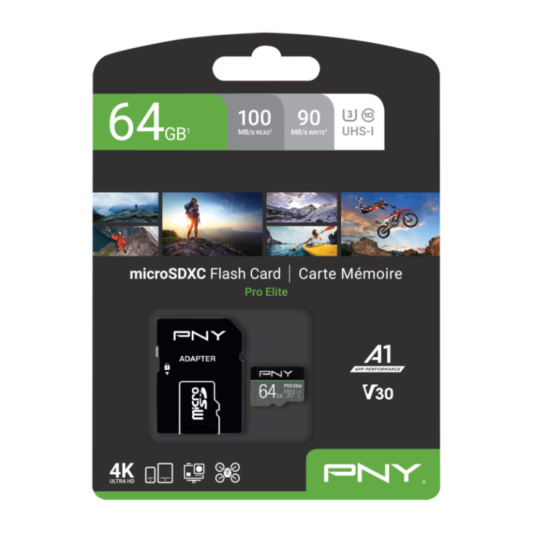 TARJETA MEMORIA MICRO SD PNY 64GB ELITE UHS-I C10 MICROSDXC