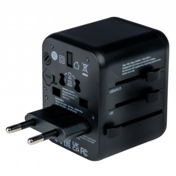 CARGADOR UNIVERSAL VERBATIM UTA-02 20W