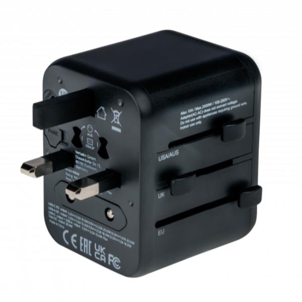 CARGADOR UNIVERSAL VERBATIM UTA-02 20W