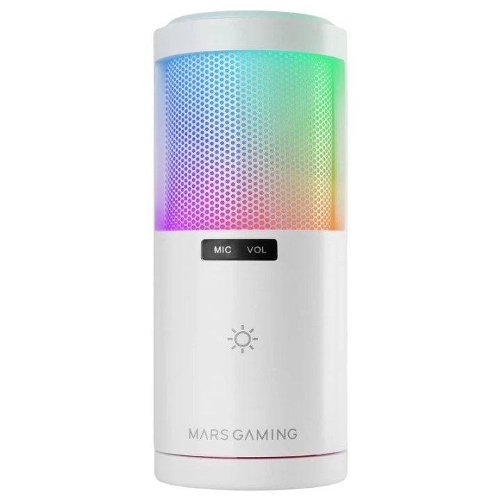 MICRFONO MARS GAMING MMICSCW ARGB BLANCO