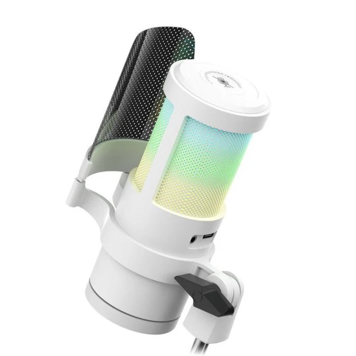 MICRFONO MARS GAMING MMICSCW ARGB BLANCO