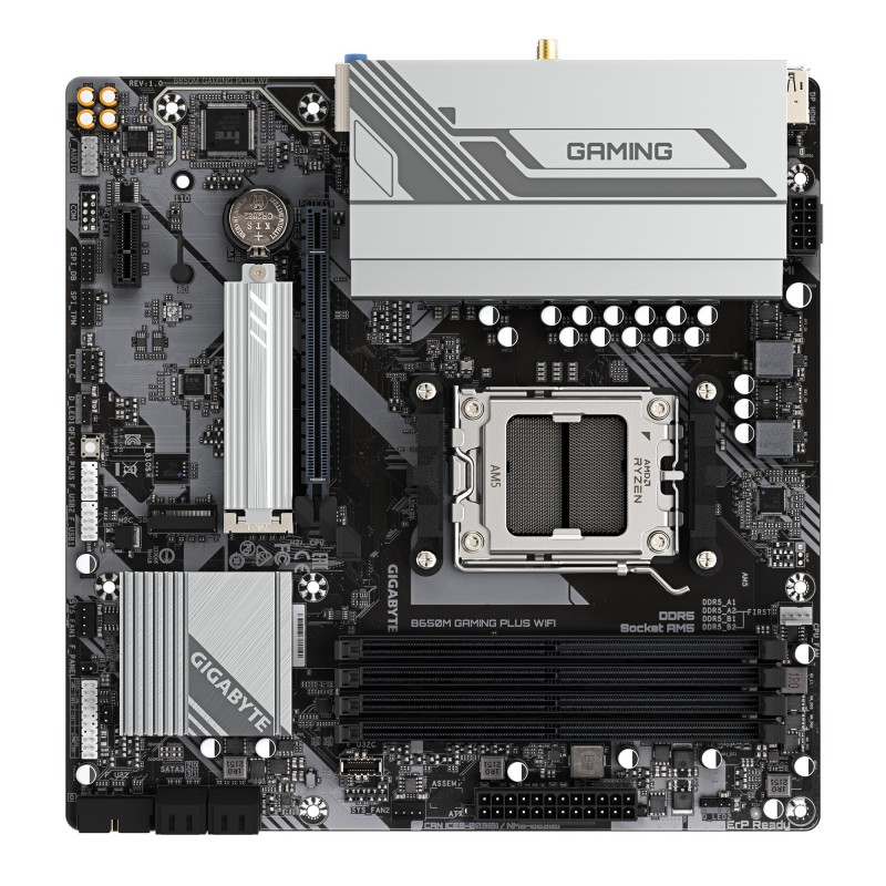PLACA BASE GIGABYTE B650M GAMING PLUS WIFI AM5 4XDDR5
