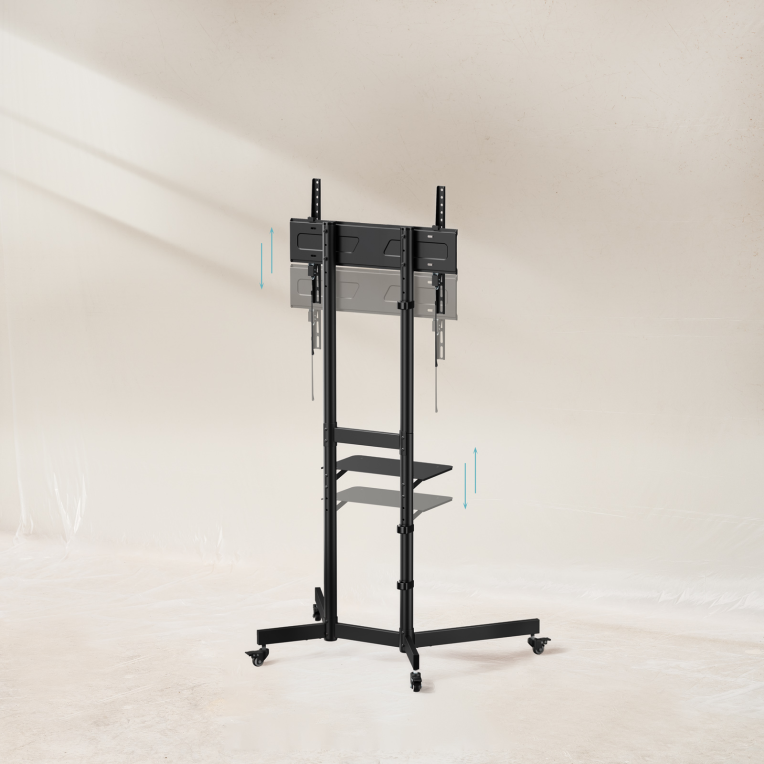 SOPORTE SUELO CON RUEDAS TOOQ VESA HASTA 70" 600X400MM MAX 70KG