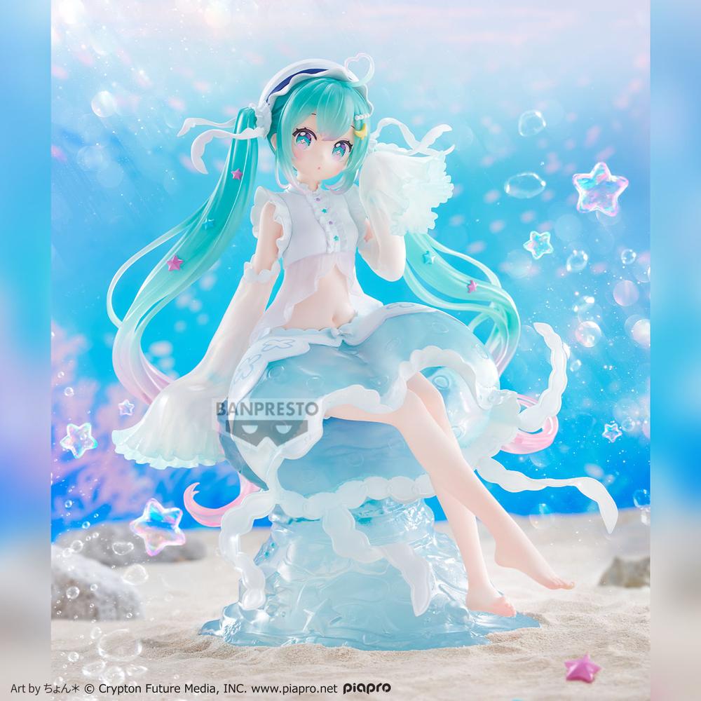 FIGURA BANPRESTO HATSUNE MIKU BANPRESTO EVOLVE CLEARLUXE JELLYFISH 20CM
