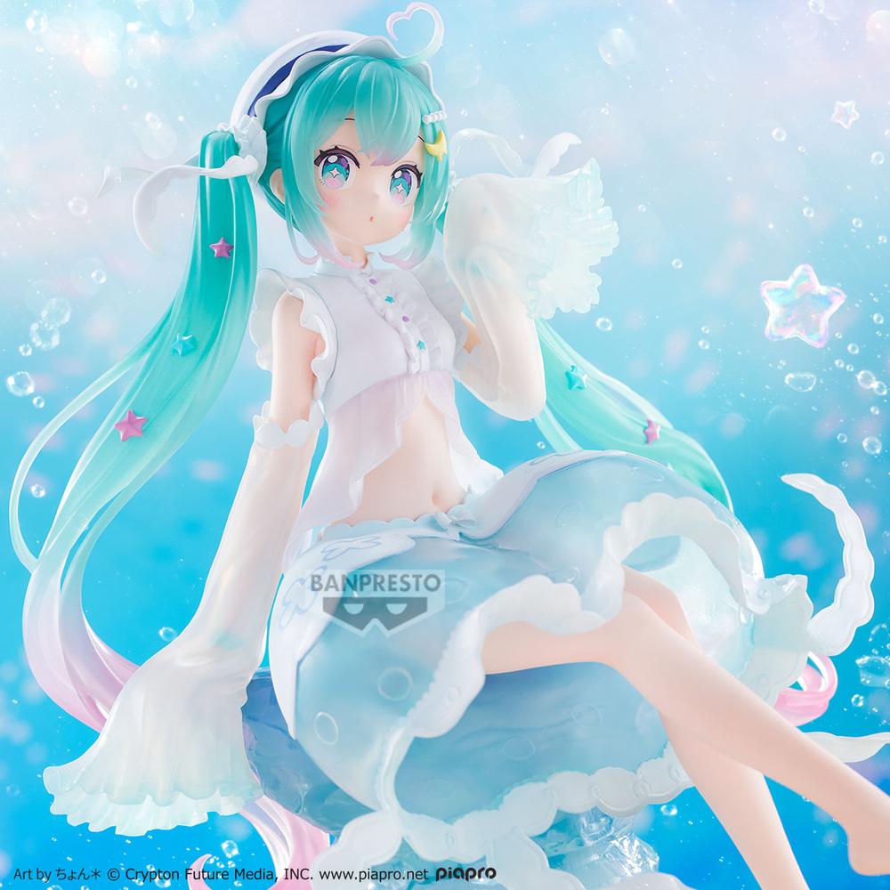 FIGURA BANPRESTO HATSUNE MIKU BANPRESTO EVOLVE CLEARLUXE JELLYFISH 20CM