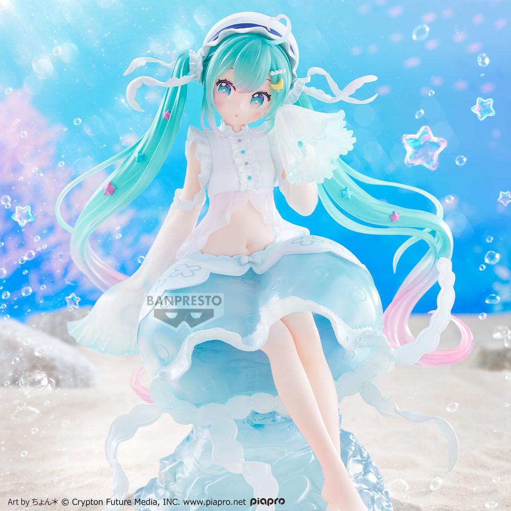 FIGURA BANPRESTO HATSUNE MIKU BANPRESTO EVOLVE CLEARLUXE JELLYFISH 20CM