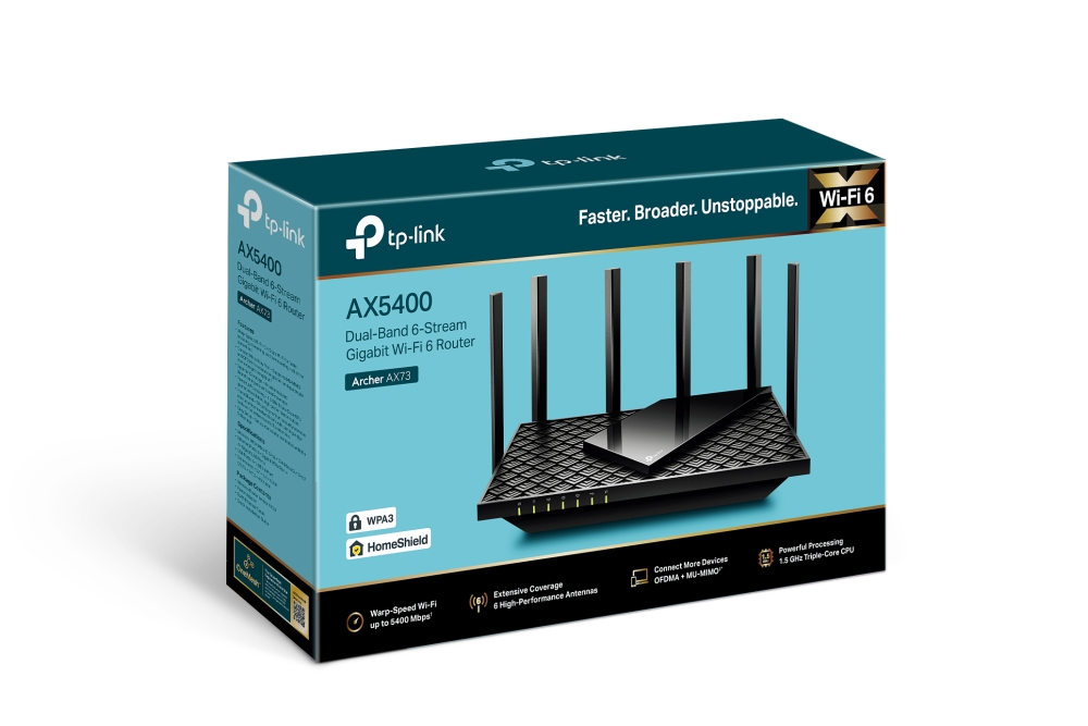 ROUTER WIFI TP-LINK ARCHER AX73 AX5400