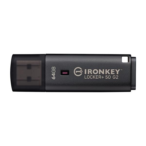MEMORIA USB 3.2 KINGSTON 64GB IRONKEY LOCKER+50 G2