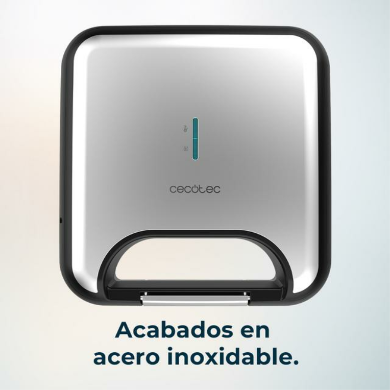 SANDWICHERA CECOTEC ROCK'NTOAST SQUARE+ 800W HASTA 2 SANDWICHES