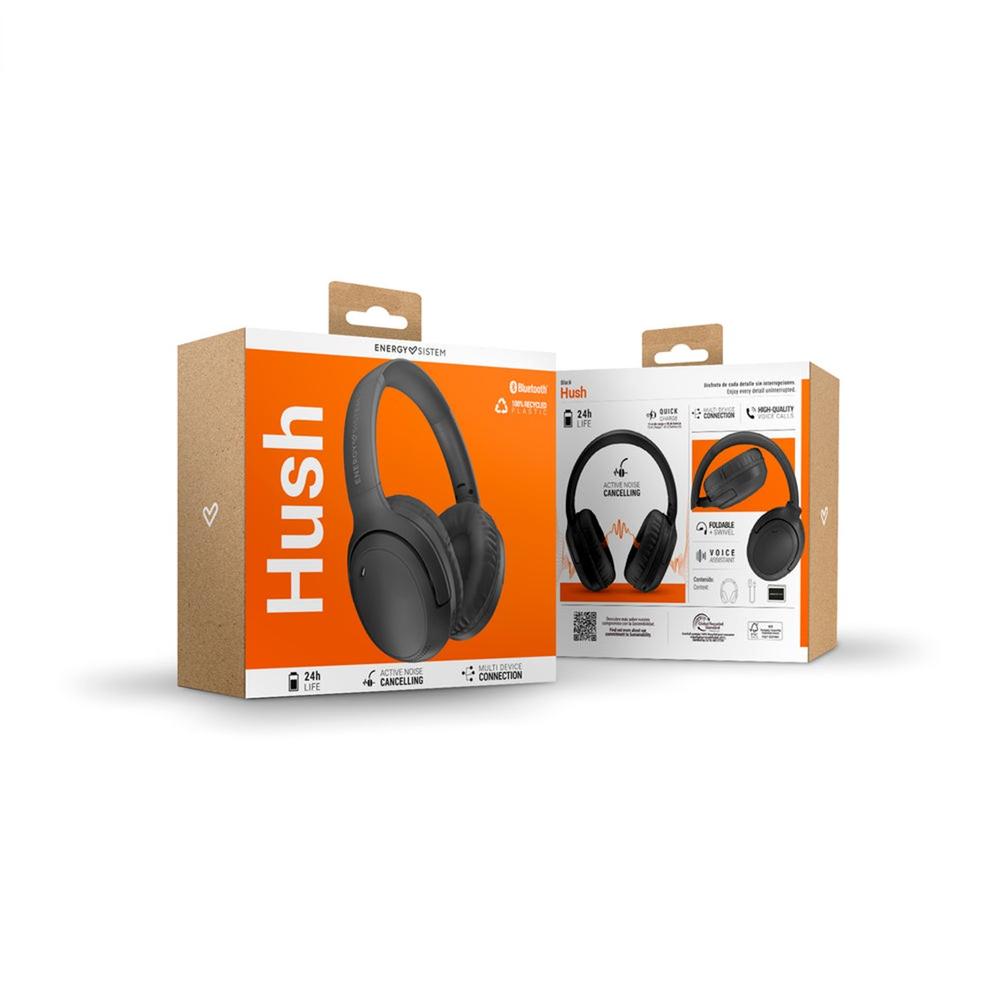 AURICULARES ENERGY SISTEM HUSH INALAMBRICO NEGRO