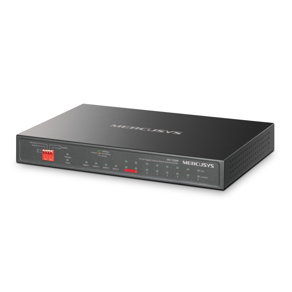 SWITCH MERCUSYS MS112GMP 12 PUERTOS