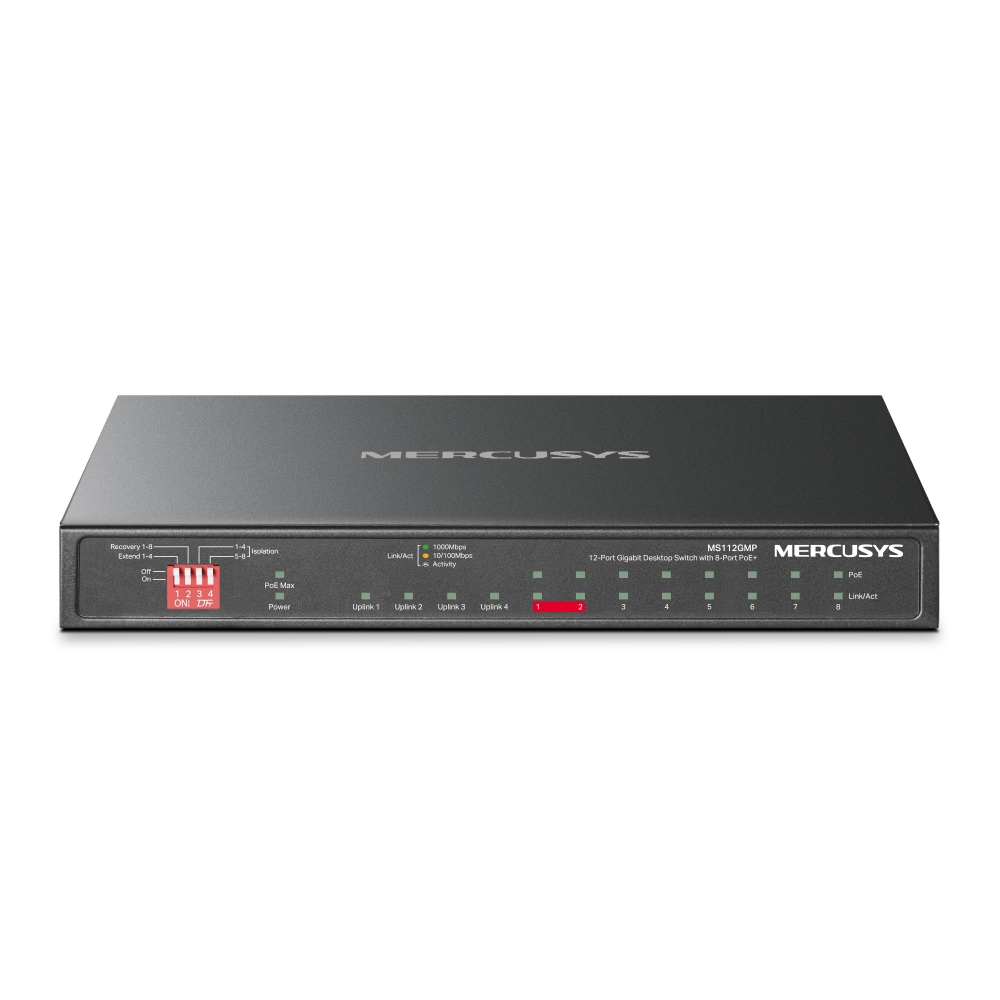 SWITCH MERCUSYS MS112GMP 12 PUERTOS