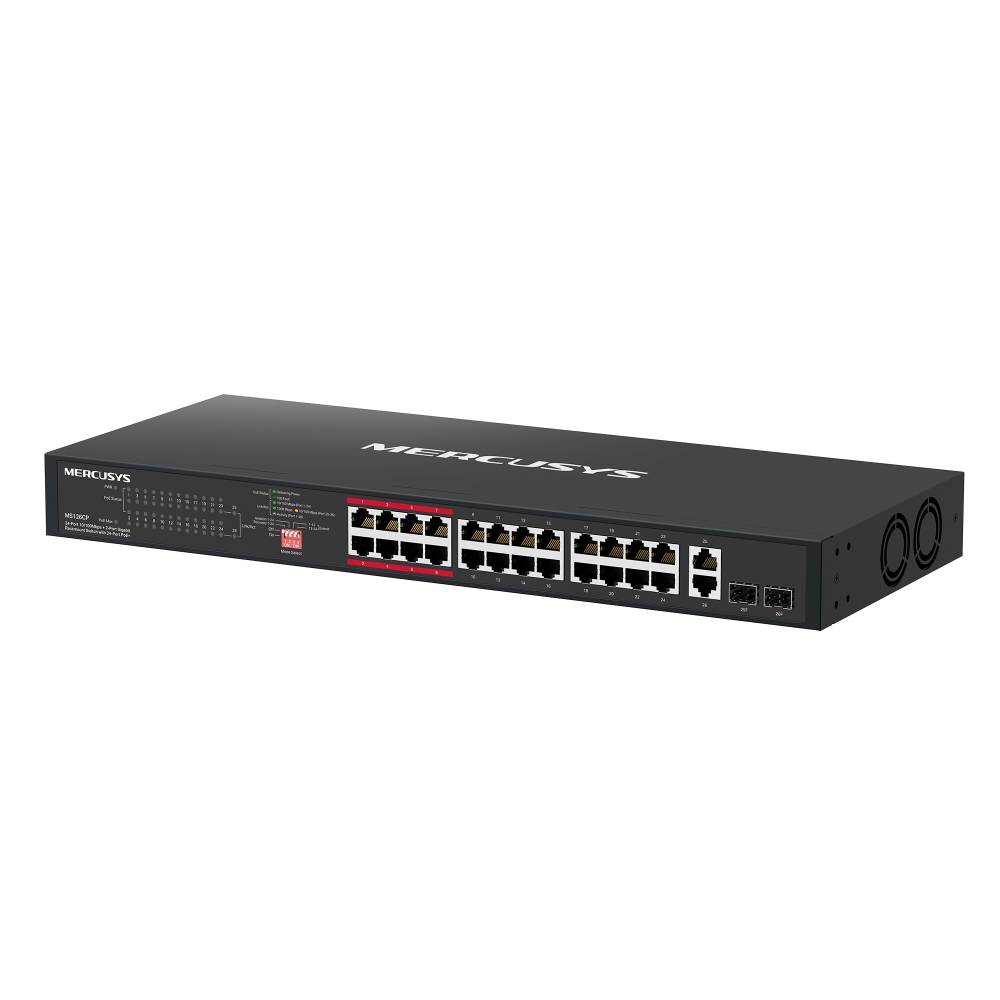 SWITCH MERCUSYS MS126CP 28 PUERTOS