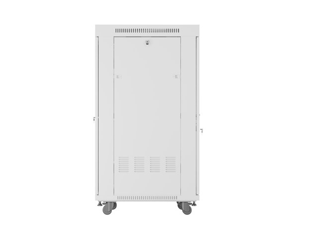 ARMARIO LANBERG RACK 19" 27U/ 600X800 FLAT PACK PUERTA PERFORADA CON LCD GRIS
