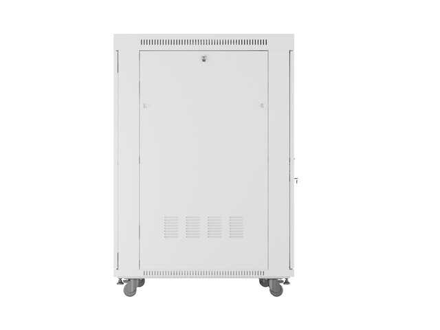 ARMARIO LANBERG RACK 19" 27U/ 800X1000 FLAT PACK GRIS PUERTA PERFORADA CON LCD
