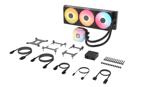 KIT REFRIGERACION LIQUIDA CORSAIR ICUE LINK TITAN II 360 RX RGB 3X 120MM NEGRO