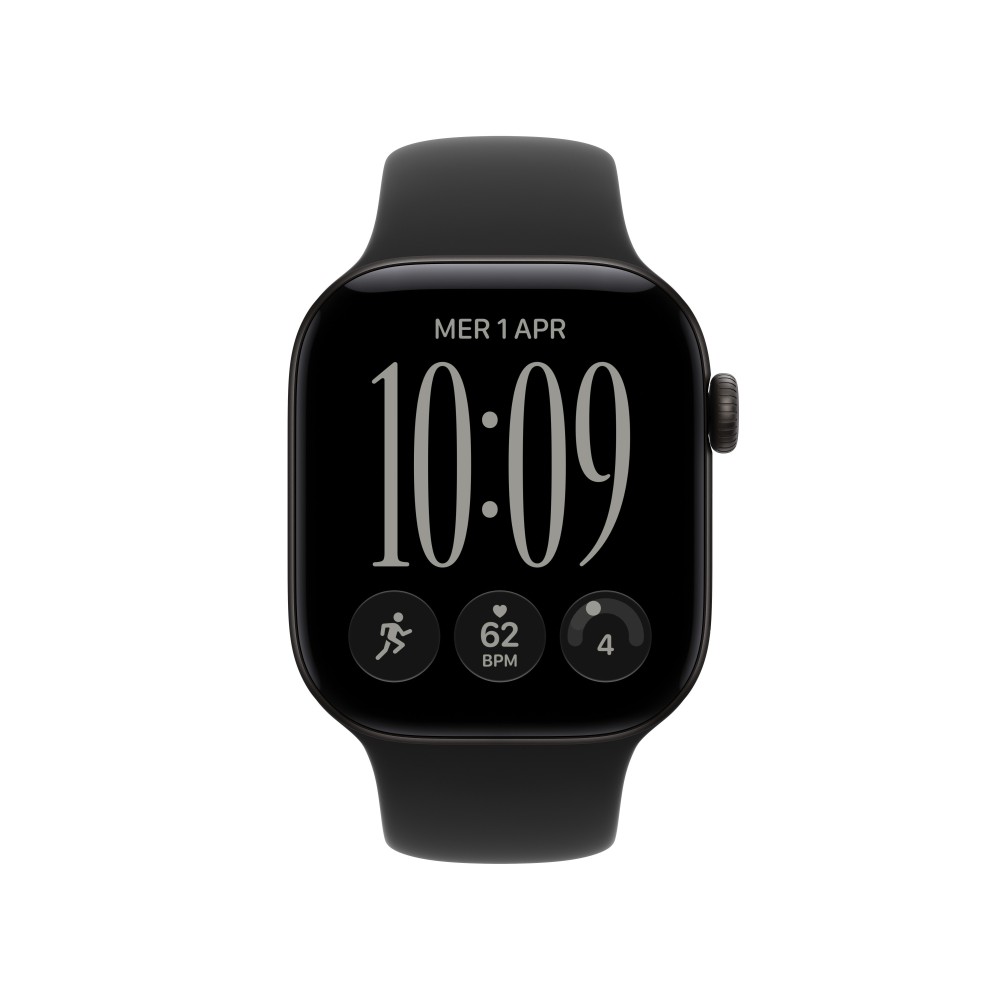 SMARTWATCH APPLE WATCH S12 GPS + CELL 42MM BLACK SPORT BAND - S/M