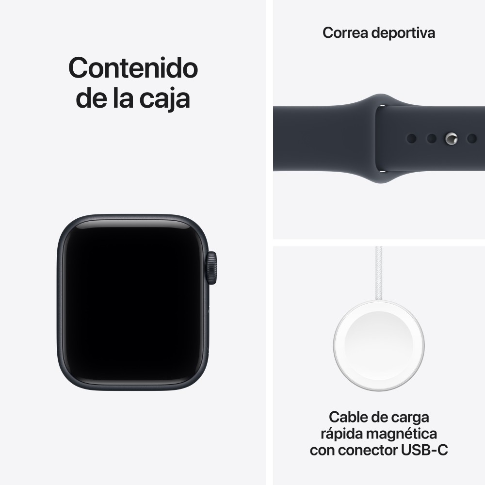 SMARTWATCH APPLE WATCH SE 3 GPS 40MM MIDNIGHT ALUMINIUM CASE WITH NAVY BLUE SPORT BAND M/L
