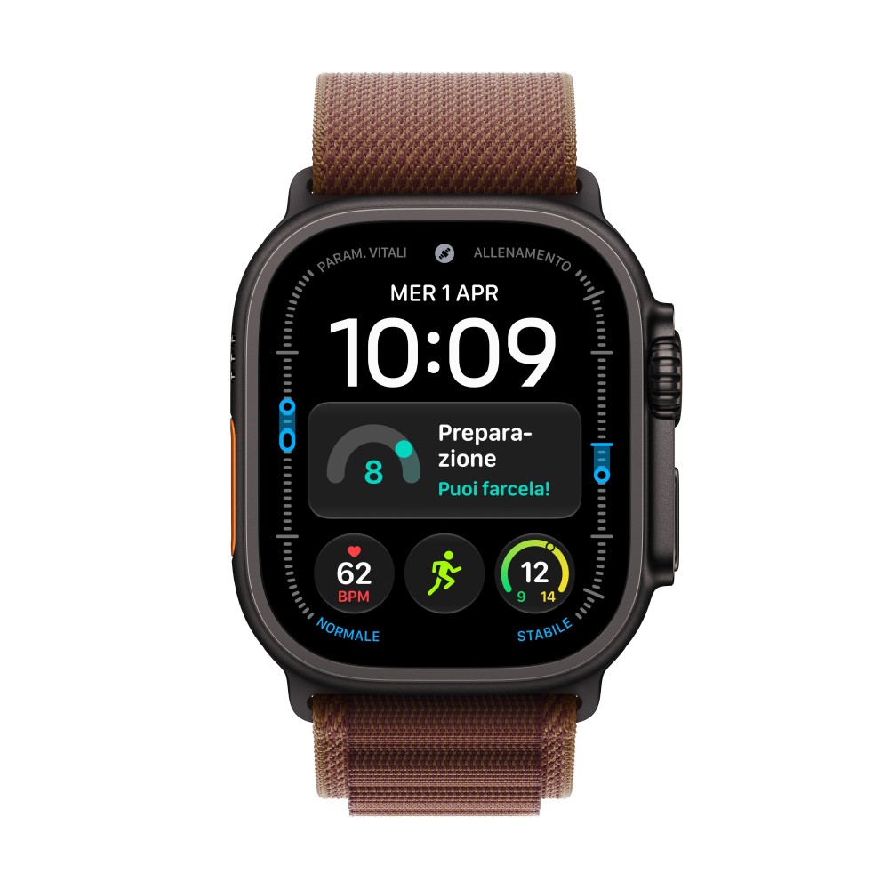 SMARTWATCH APPLE WATCH U4 GPS+CELL 49MM BLACK TITANIUM CASE WITH BURGUNDY ALPINE LOOP L