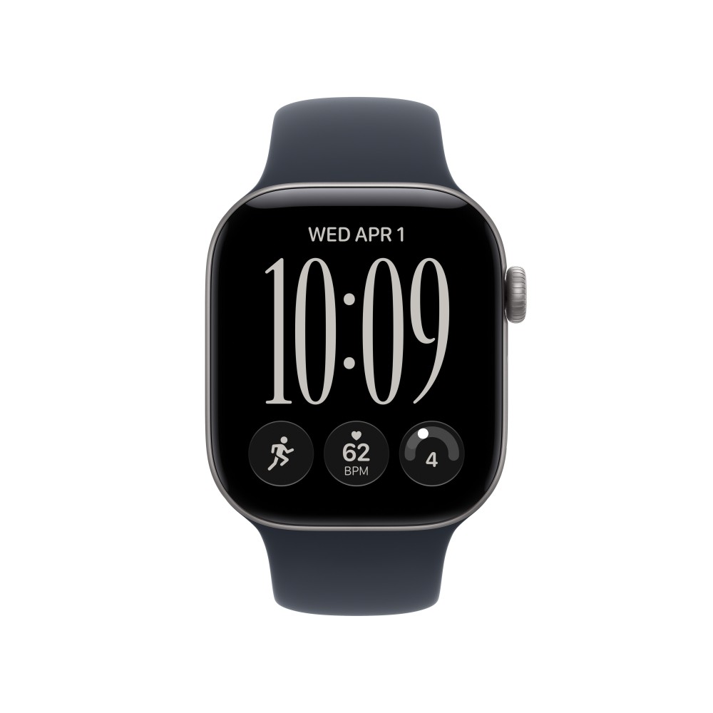 SMARTWATCH APPLE WATCH S12 GPS 42MM SPACE GREY ALUMINIUM CASE WITH NAVY BLUE SPORT BAND S/M