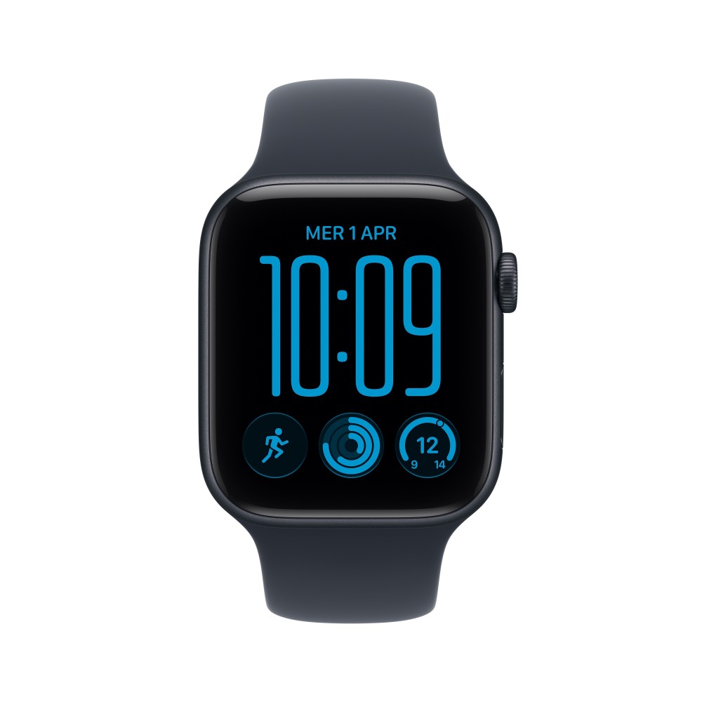 SMARTWATCH APPLE WATCH SE 3 GPS 44MM MIDNIGHT ALUMINIUM CASE WITH NAVY BLUE SPORT BAND S/M
