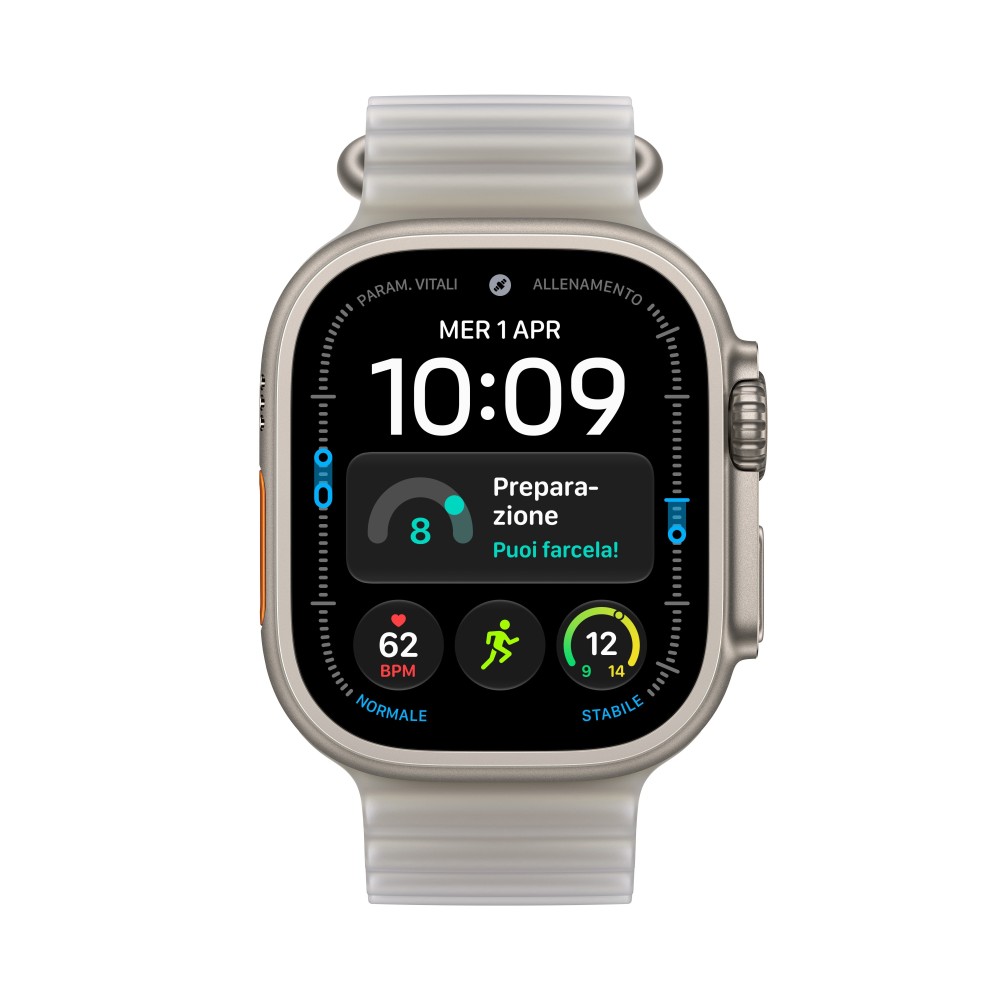 SMARTWATCH APPLE WATCH U4 GPS+CELL 49MM NATURAL TITANIUM CASE WITH TRANSLUCENT GREY OCEAN BAND