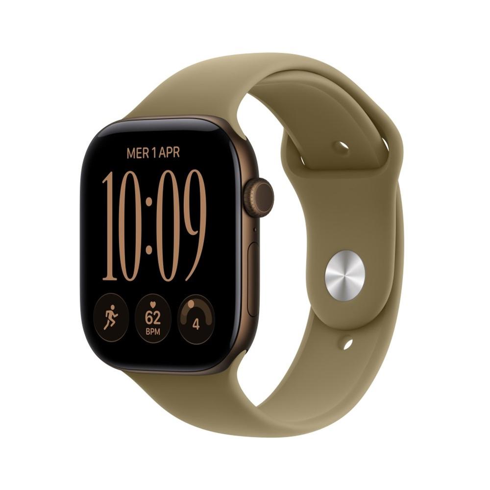 SMARTWATCH APPLE WATCH S12 GPS + CELL 46MM DARK BRONZE CASE WITH OLIVE SPORT BAND M/L