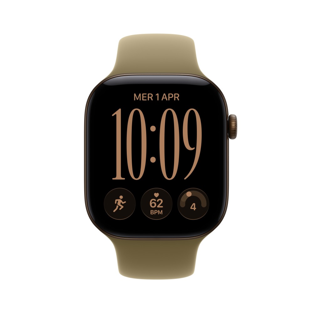 SMARTWATCH APPLE WATCH S12 GPS + CELL 46MM DARK BRONZE CASE WITH OLIVE SPORT BAND M/L