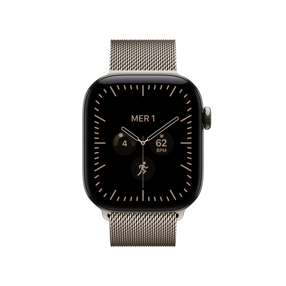 SMARTWATCH APPLE WATCH S12 GPS + CELL 42MM NATURAL TITANIUM MILANESE LOOP
