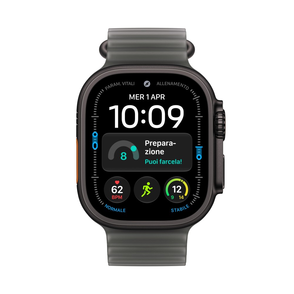 SMARTWATCH APPLE WATCH U4 GPS+CELL 49MM BLACK TITANIUM CASE WITH TRANSLUCENT BLACK OCEAN BAND
