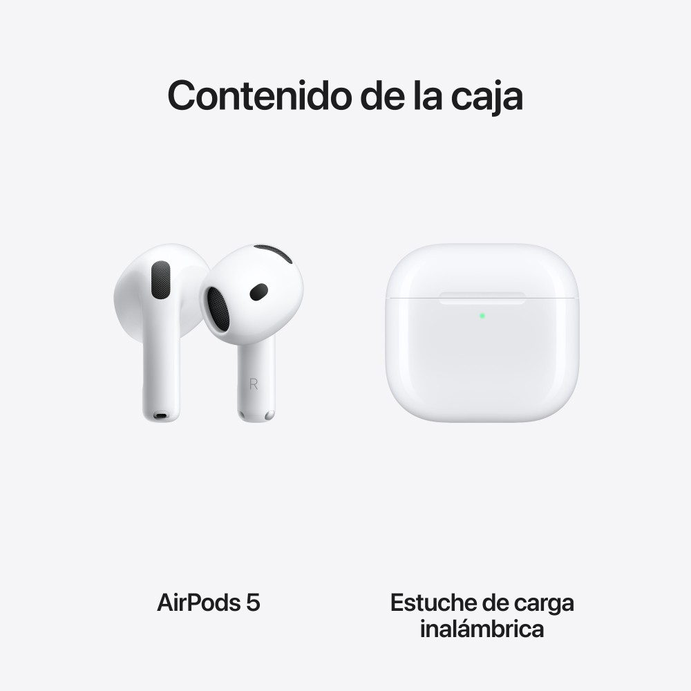 AURICULARES APPLE AIRPODS 5 INALAMBRICO BLANCO CON ESTUCHE DE CARGA INALAMBRICA