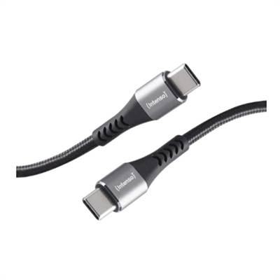 CABLE USB TIPO C INTENSO 2M / MACHO-MACHO/ NEGRO 100W