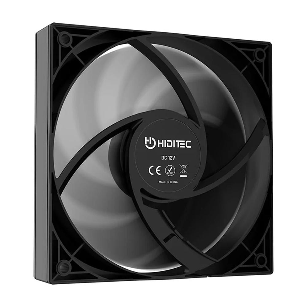 VENTILADOR CAJA HIDITEC F10 PWM 120MM NEGRA